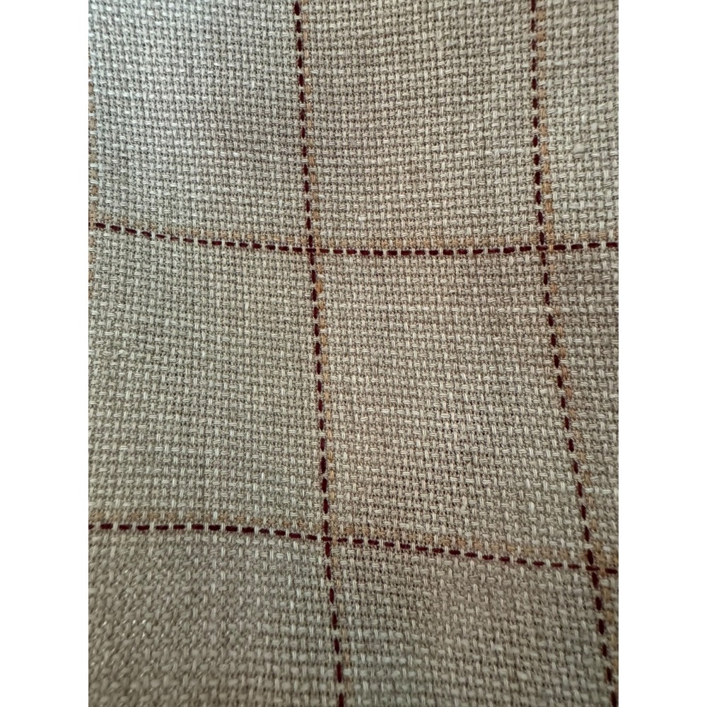 LBM 1911 Beige Checker Casual Men's Coat Summer Jacket Light Fabric Tailored - Picture 13 of 14